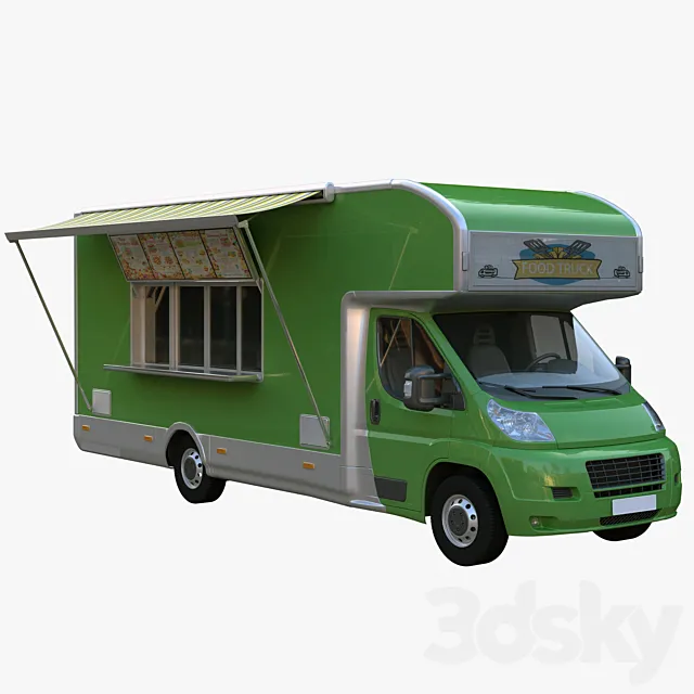 Food truck 3DS Max Model