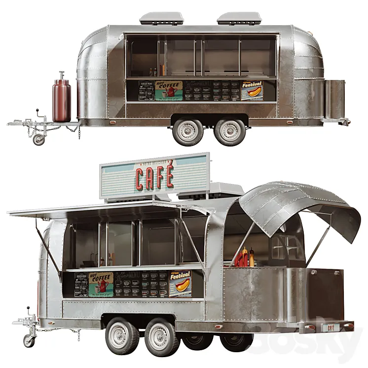 food truck 3DS Max