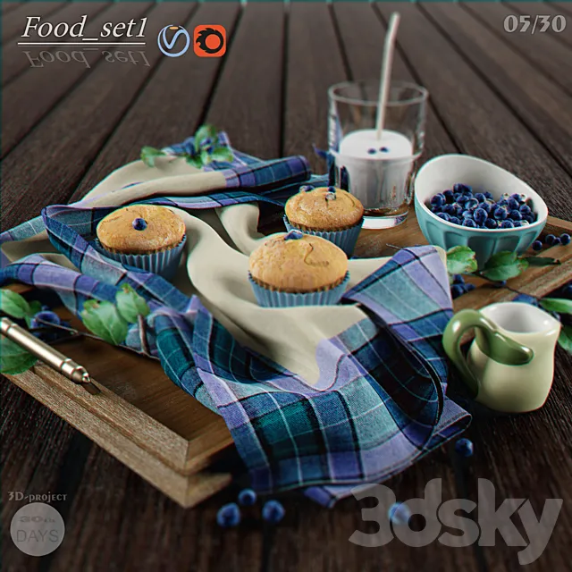 Food_set1 3DSMax File