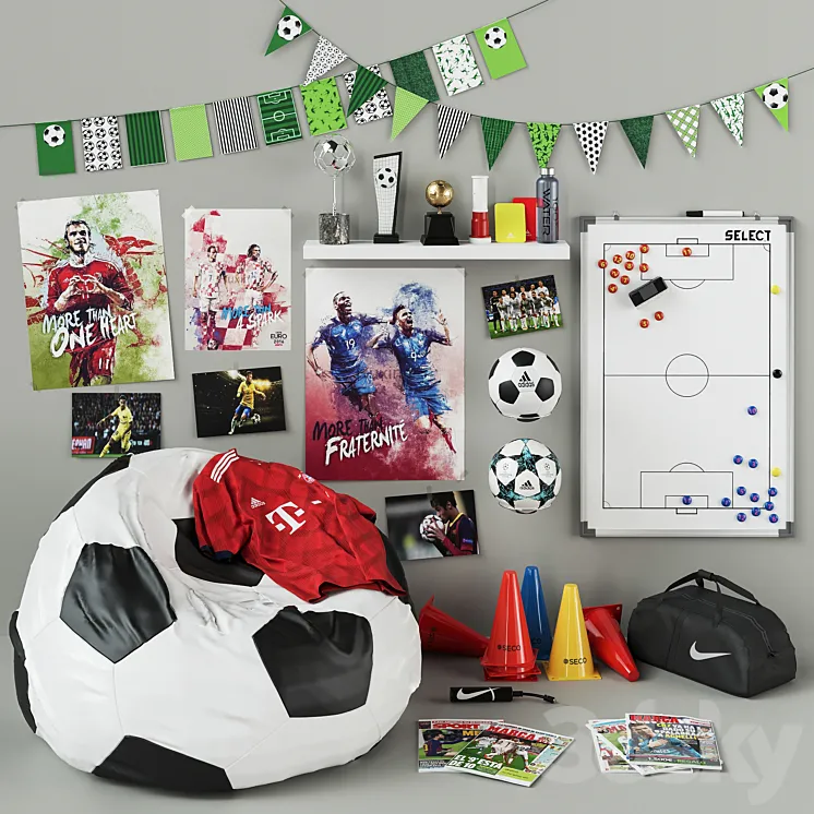 Football set 3DS Max