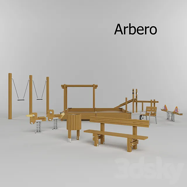 for playground equipment Arbero 3ds Max