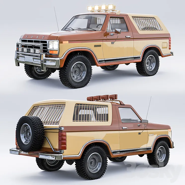 Ford Bronco 1985 3DS Max