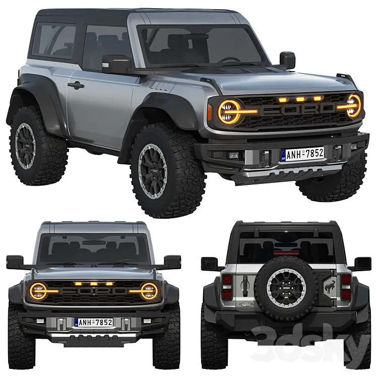 Ford Bronco Raptor 2-door 2022 3DS Max Model