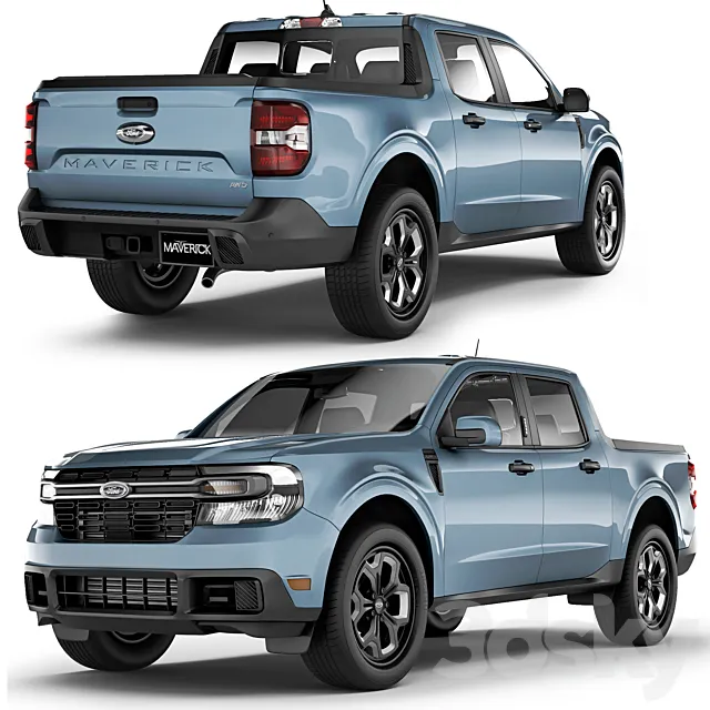 Ford Maverick Lariat 2022 3ds Max