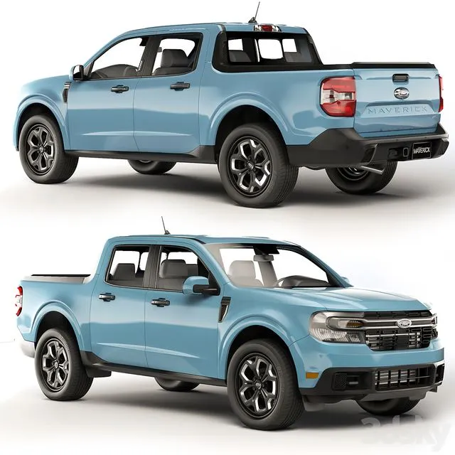 Ford Maverick Lariat 2022 3dsMax Model