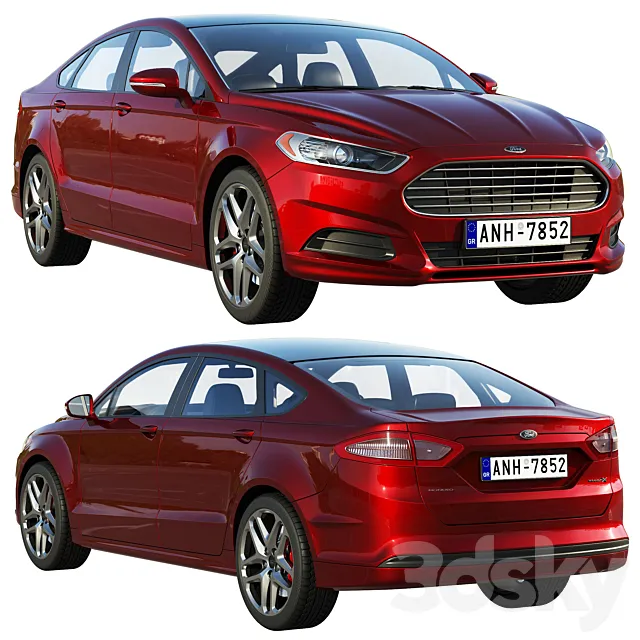 Ford Mondeo _ Ford Fusion 3DS Max Model