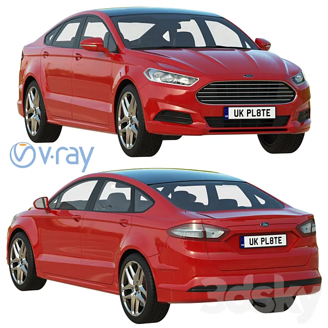 Ford Mondeo _ Ford Fusion 3ds Max