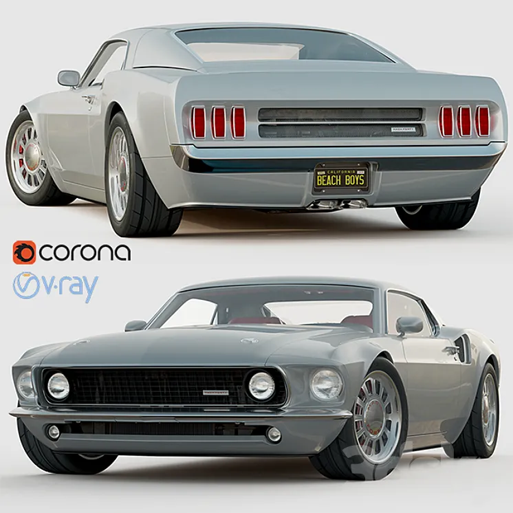 Ford Mustang Mach 40 3DS Max