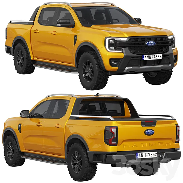 Ford Ranger Wildtrak 2023 3ds Max