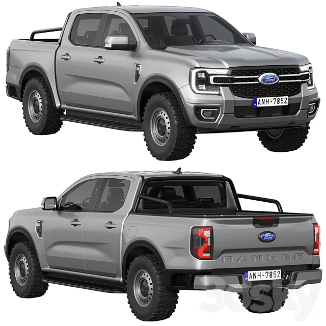 Ford Ranger XLT 2023 3ds Max