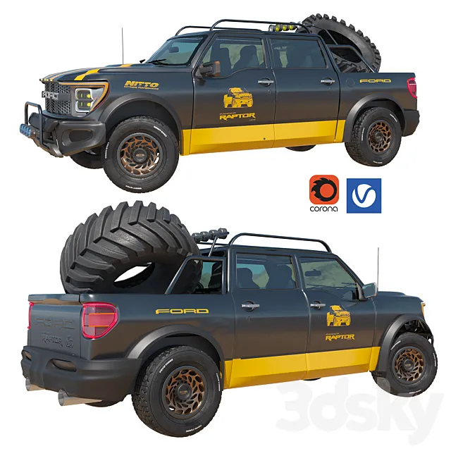 ford raptor 3ds Max