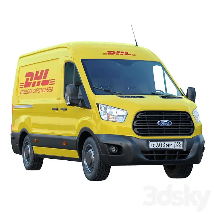 Ford Transit DHL 3DS Max