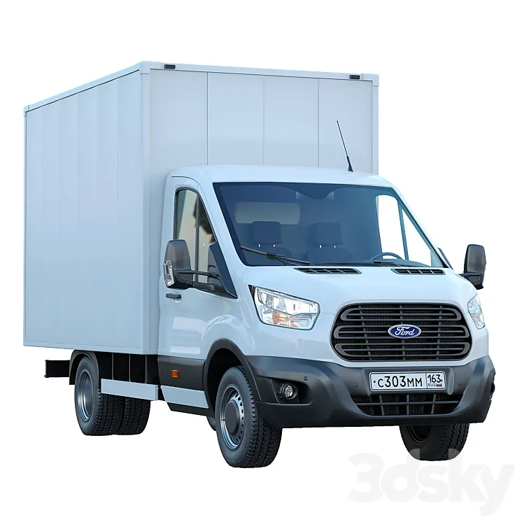 Ford Transit manufactured goods van 3DS Max