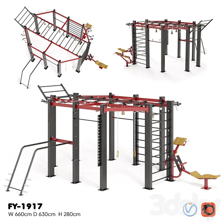 FOREMAN. MULTIFUNCTIONAL FRAME FY-1917 3DS Max