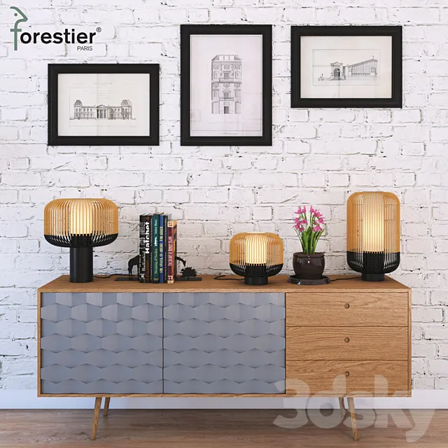 Forestier BAMBOO LIGHT SET 3ds Max