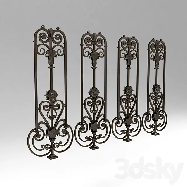 Forged baluster 22 3DS Max Model