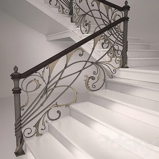 Forged banisters 3DSMax File