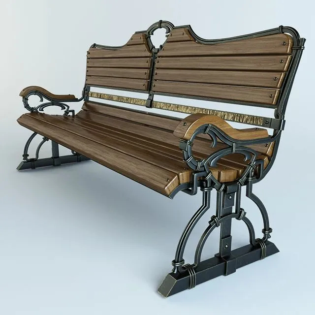 Forged bench 3dsMax Model