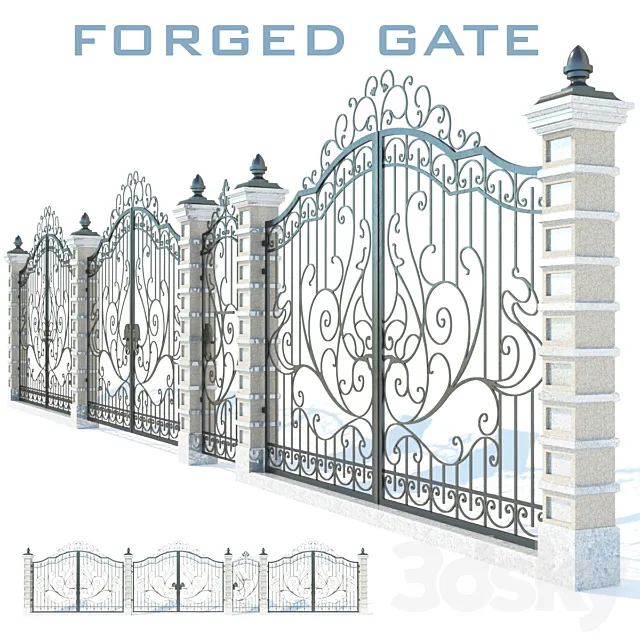 FORGED ENTRANCE GATE ?1 3DSMax File