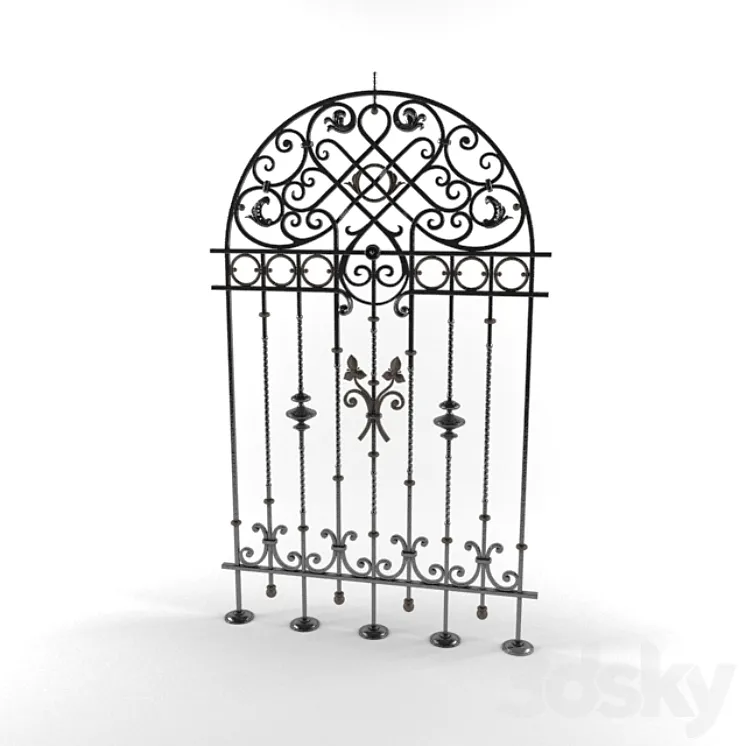forged fence 3DS Max