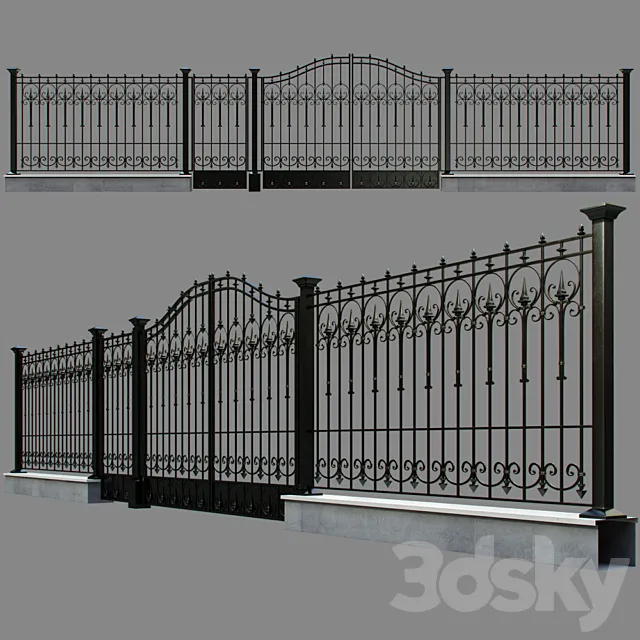 Forged fence 3DSMax File
