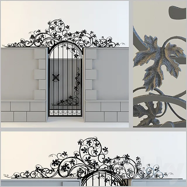 Forged gate 3DSMax File