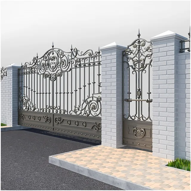 Forged gates 2252 3DS Max Model