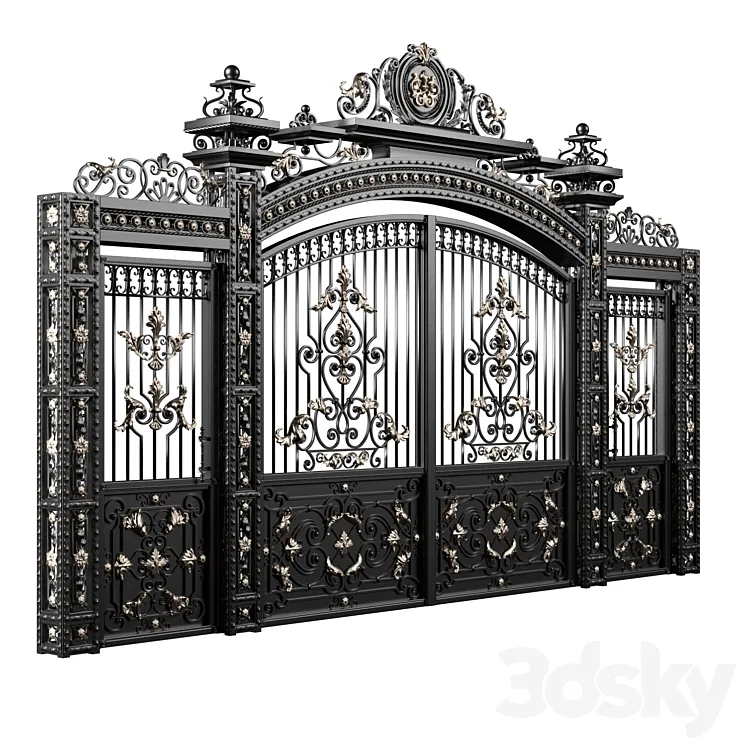 Forged gates 3DS Max