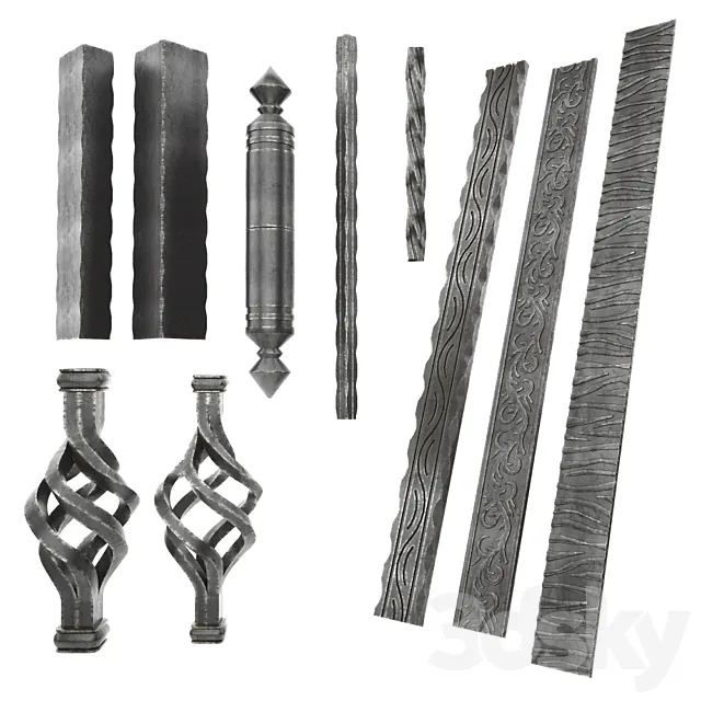 Forged items 3DS Max Model