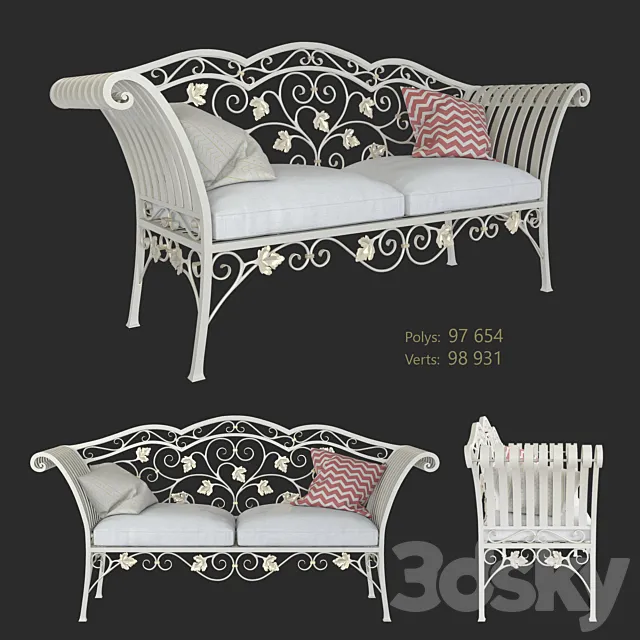 forged_bench 3ds Max