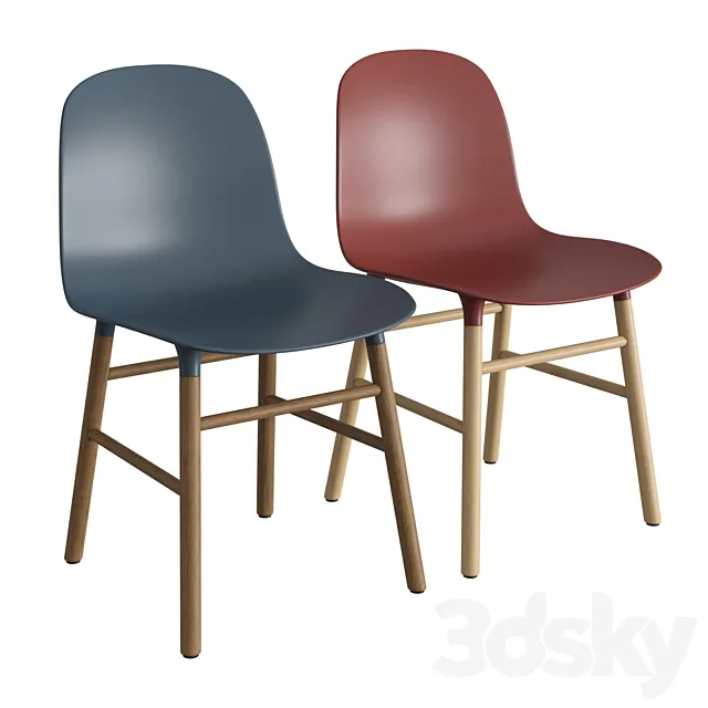 Form Chair Oak 3ds Max