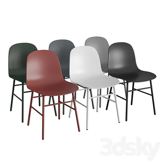 Form Chair Steel 3DS Max Model