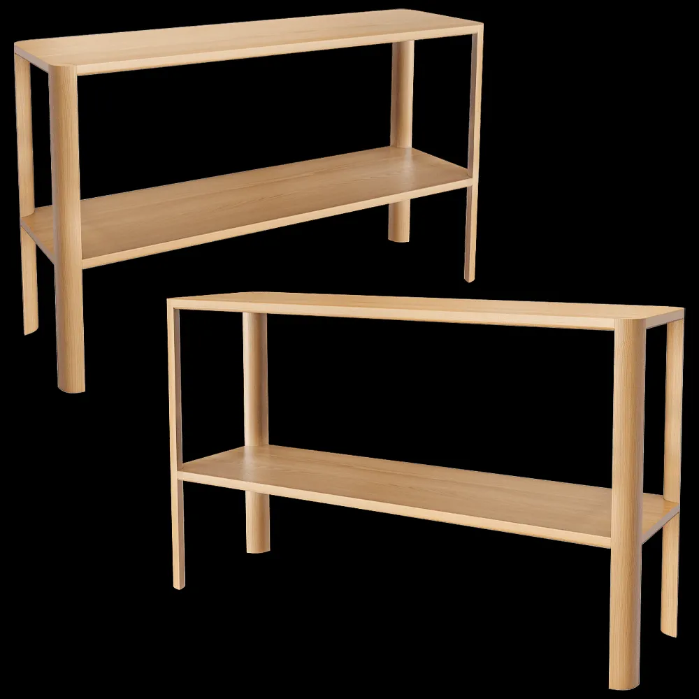 Form & Refine – Shelf Leaf 1×2 Oak 3ds Max