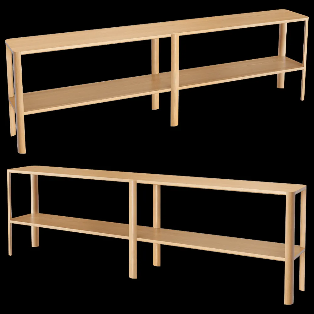 Form & Refine – Shelf Leaf 2×2 Oak 3ds Max