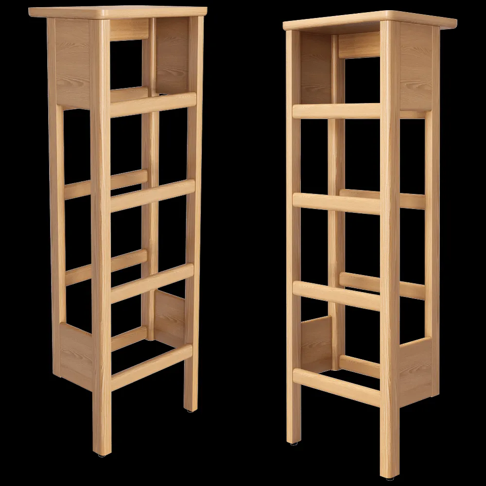 Form & Refine – Shoe rack A Line 35 Oak 3ds Max