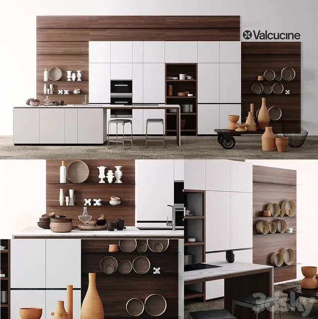Forma Mentis Kitchen Valcucine 3dsMax Model