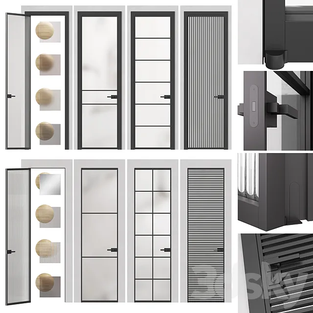 FORMATO glass partition doors from Volkhovets 3DS Max Model