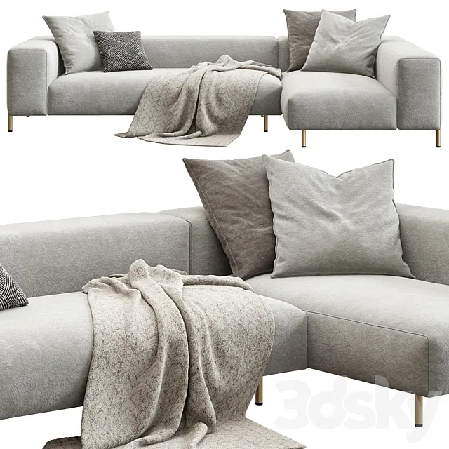 Former In Italia _ Brera Corner Sofa 3ds Max