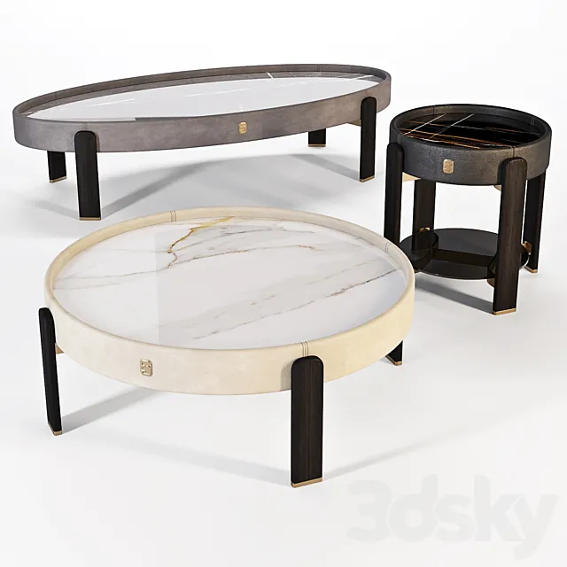 FormItalia: Coffee Tables – Kean Set-02 3DS Max Model