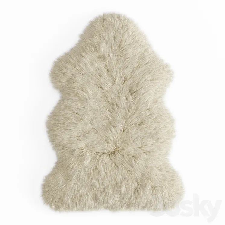 Forsyth New Zealand Sheepskin Skin Rug 3DS Max