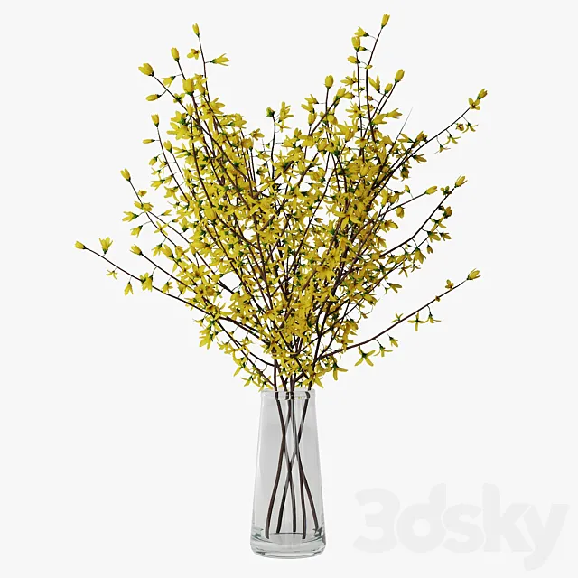 Forsythia 02 3ds Max