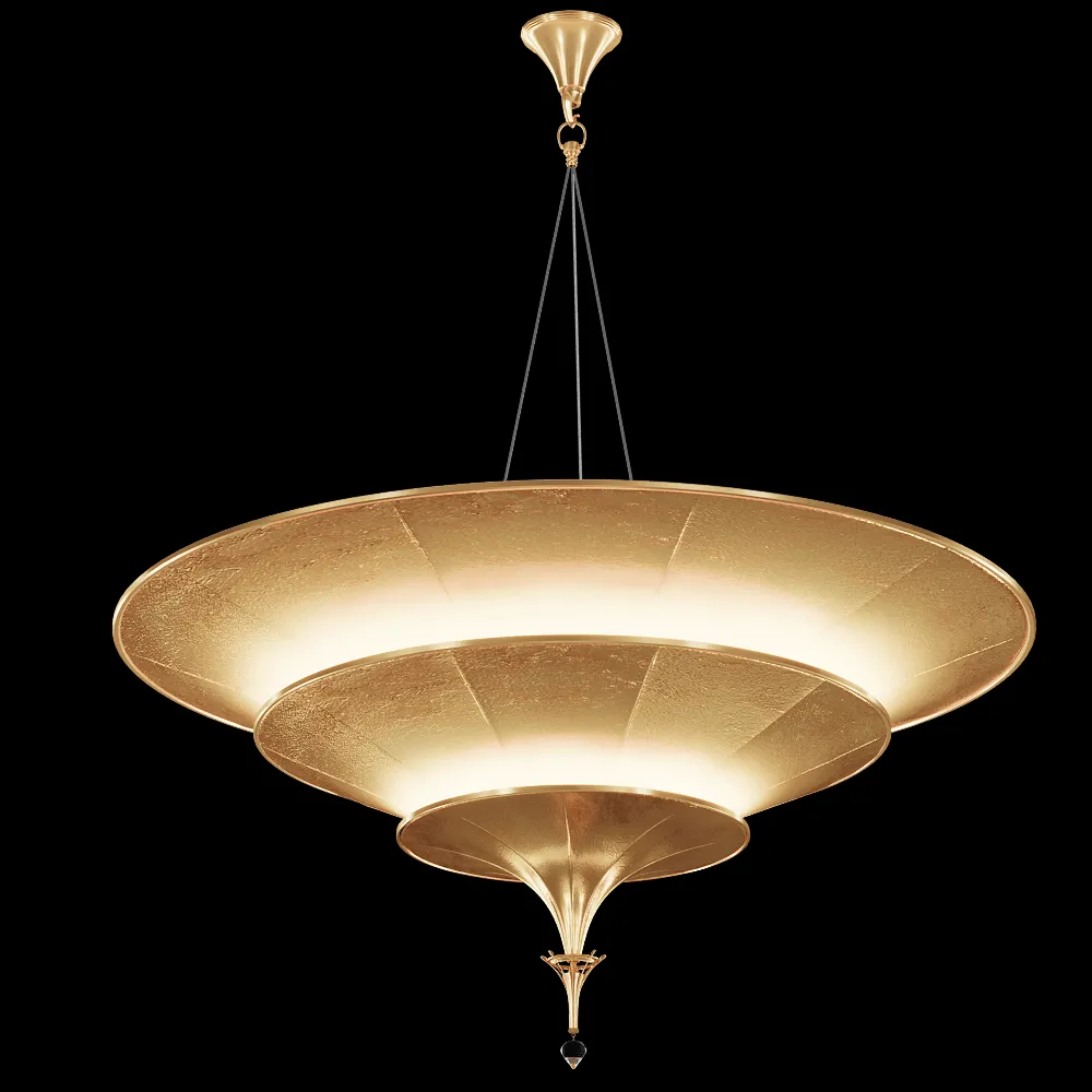 Fortuny  – Chandelier Icaro 3 tiers 3ds Max