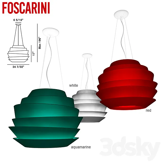 Foscarini _ Suspension lamp Le Soleil 3DSMax File