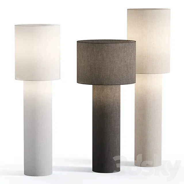 Foscarini for Diesel Pipe Floor Lamps 3DS Max Model