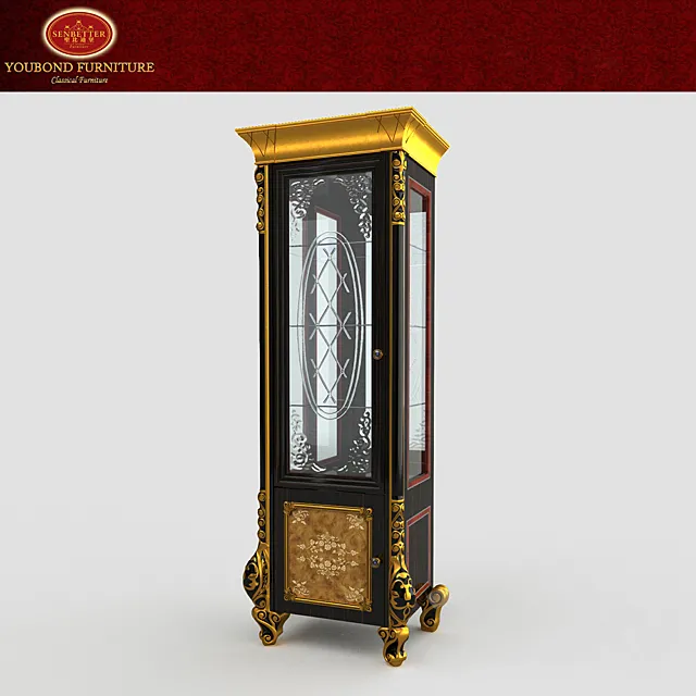 Foshan Youbond Furniture Co. Ltd. Showcase 1 Door 3DS Max Model