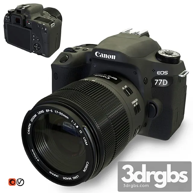 Fotoapparat Zerkalnyi Canon Eos 77d 3dsmax Download