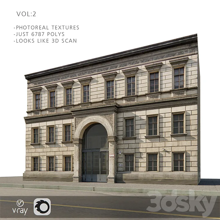 Fotorealny facade for bekgraund vol: 2 3DS Max