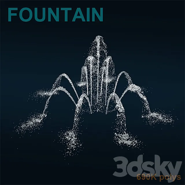 Fountain 3DS Max Model