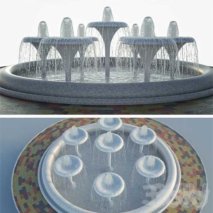 Fountain city 3DS Max