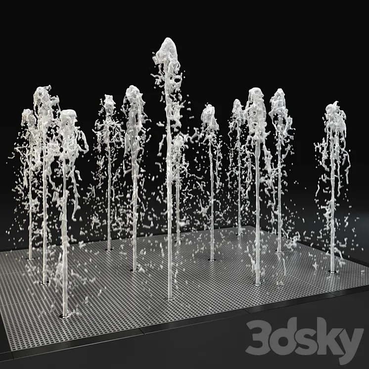 Fountain water 3DS Max